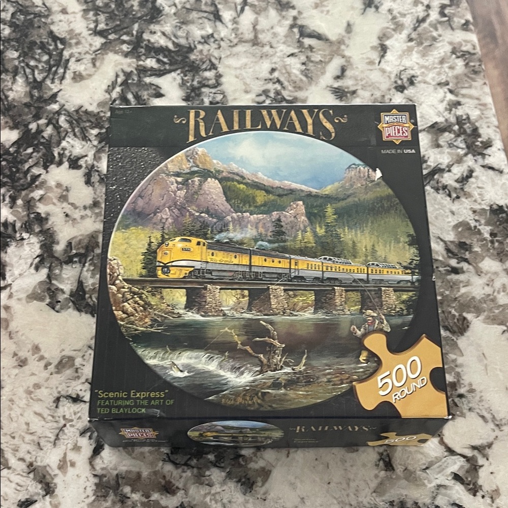 Master Pieces Railways 500-Piece Puzzle - Yellow Scenic Express